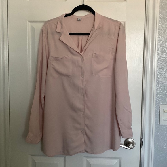Pink button down Blouse - Picture 1 of 5
